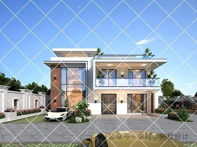 天博官网入口开春建房22款二层现代风自建房别墅图纸推荐简约大气好看不过时(图3)